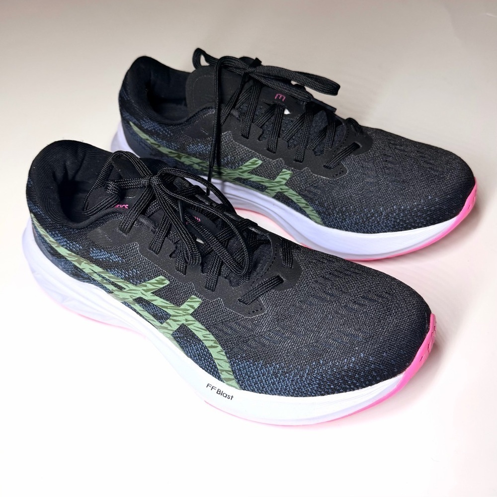 ASICS Women’s DynaBlast 3 Running Shoes Midnight Blue / White /Pink Size- 8.5 - Picture 5 of 9